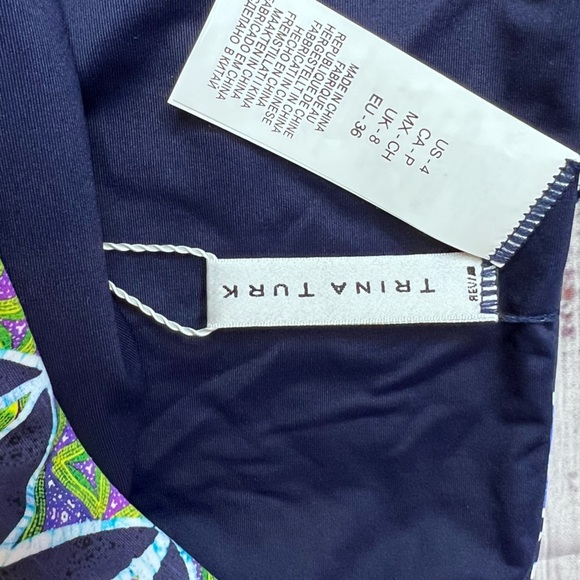 Trina Turk Navy Swim Bikini Bottom - Picture 6 of 7